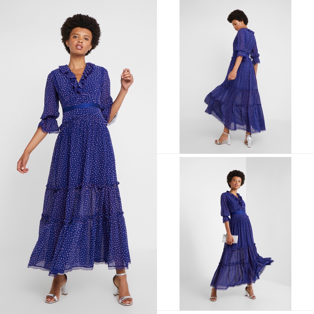 Three Floor Electra Dress Spectrum Blue/Violet Size 2
